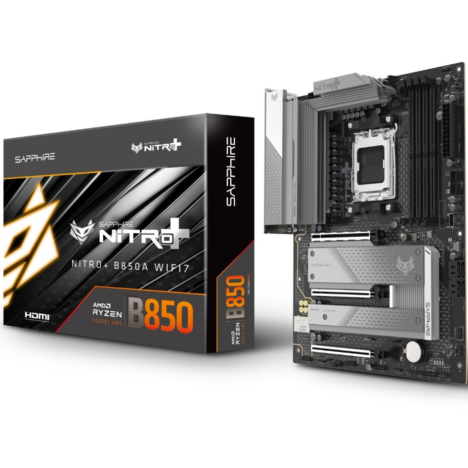 SAPPHIRE NITRO+ B850A WIFI 7 (AM5) MAINBOARD