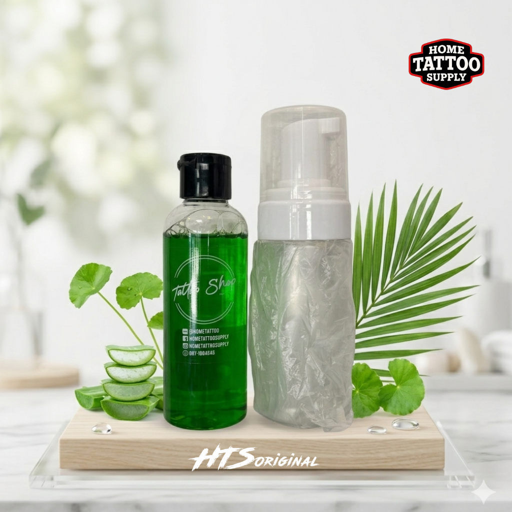 Gentle Soap Care สบู่โฟมเช็ดหมึกสัก อ่อนโยนต่อผิว ลดอาการแสบแดง เช็ดง่าย ลายชัด (50-500ml) ราคา ถูกที่สุด ดีลบีเคเค แกลเลอรีภาพที่ 8