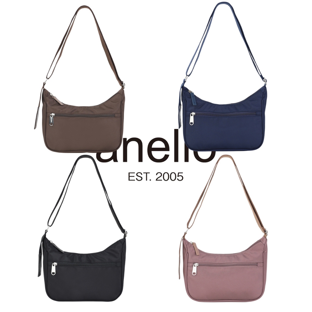 พร้อมส่ง anello กระเป๋าสะพายข้าง/สะพายไหล่ ผู้หญิง แฟชั่น ผ้ากันน้ำ 972 ปรับสายได้ ใส่ได้ทุกสไตล์