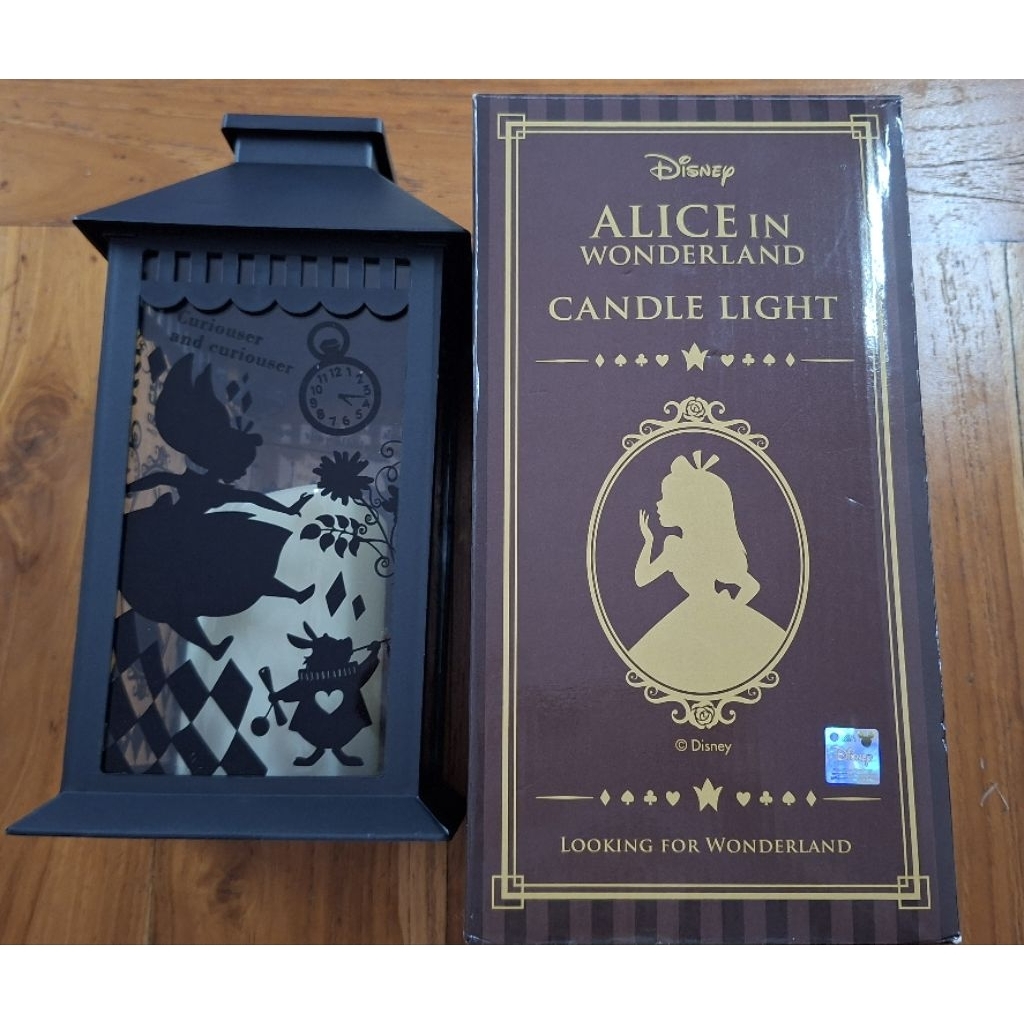 โคมไฟตกแต่งห้องแบบใส่ถ่าน ลายเจ้าหญิงดิสนีย์ Alice in wanderland ลิขสิทธิ์แท้จากญี่ปุ่น