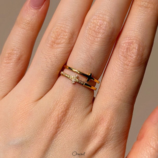 Orachat | Tracy 14k ring. (แหวนตัวเรือนสแตนเลส)