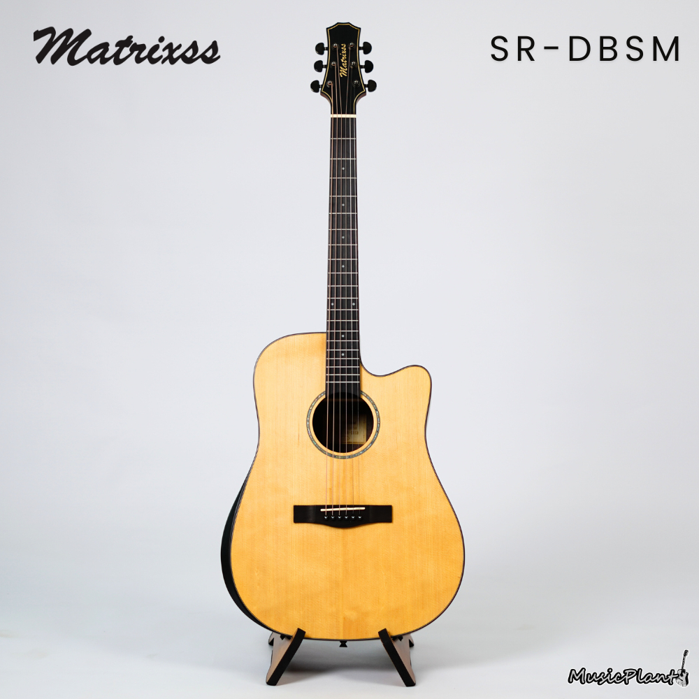 กีตาร์โปร่ง/โปร่งไฟฟ้า Matrixss | SR-DBSM (Solid Spruce-Rosewood)