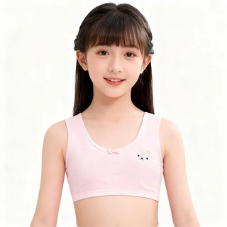 (พร้อมส่ง) เสื้อซับใน เสื้อชั้นในเด็กผู้หญิง เนื้อผ้าดี 8-15 ขวบ เสื้อกล้ามเด็ก มีฟองน้ำ ถอดได้ [คอตตอน 100%]