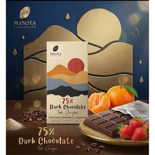 Dark Chocolate Bar 55 g. - ดาร์กช็อคโกแลตบาร์ MaSoTa จากเมล็ดโกโก้ที่ปลูก​ใน​พื้นที่​จังหวัด​ตาก​