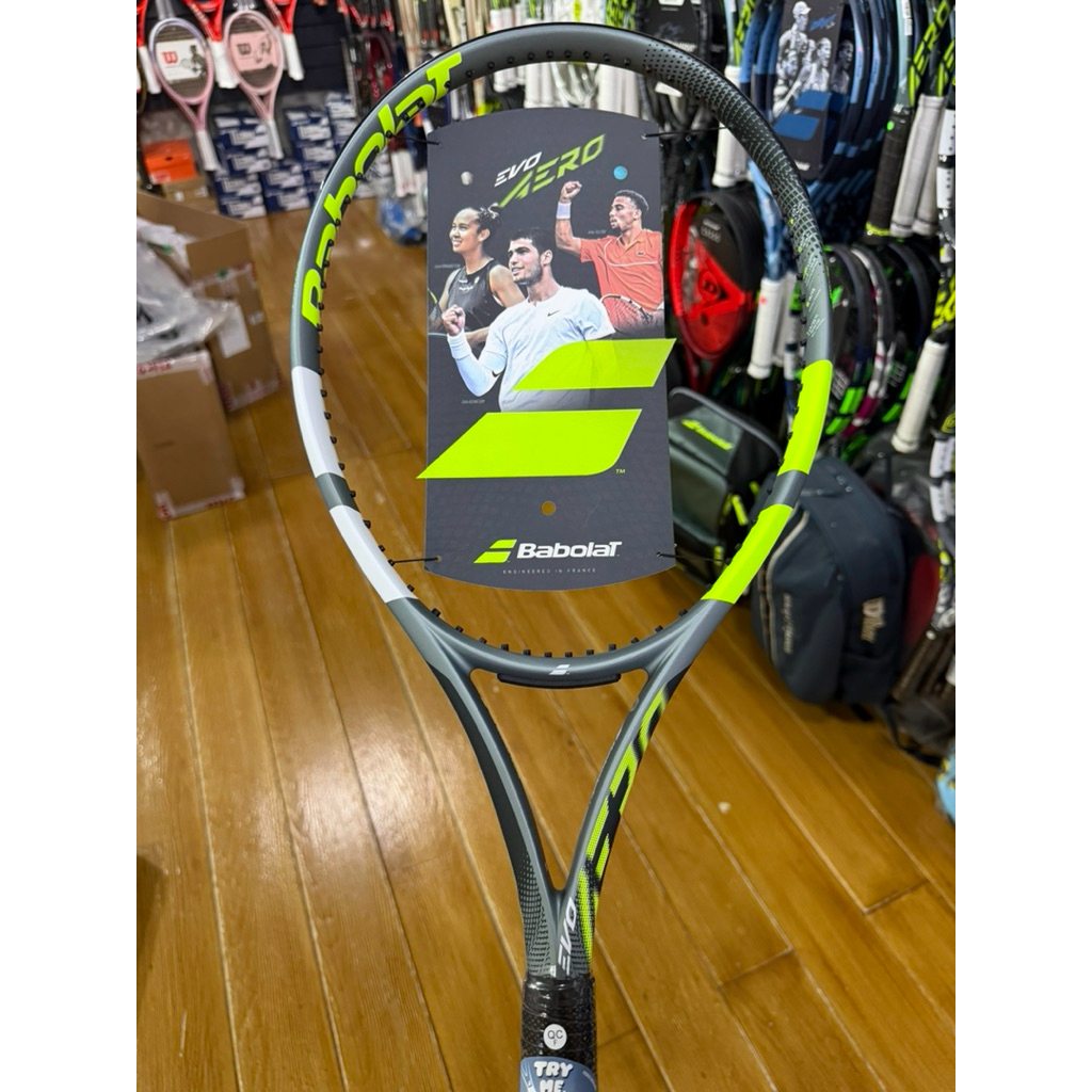 ไม้เทนนิส BABOLAT EVO AERO GEN2 หน้าไม้ 102 น้ำหนัก 275 กรัม(สินค้าสั่งขึ้นเอ็นตามออเดอร์ไม่รับเปลี่ยนหรือคืน)