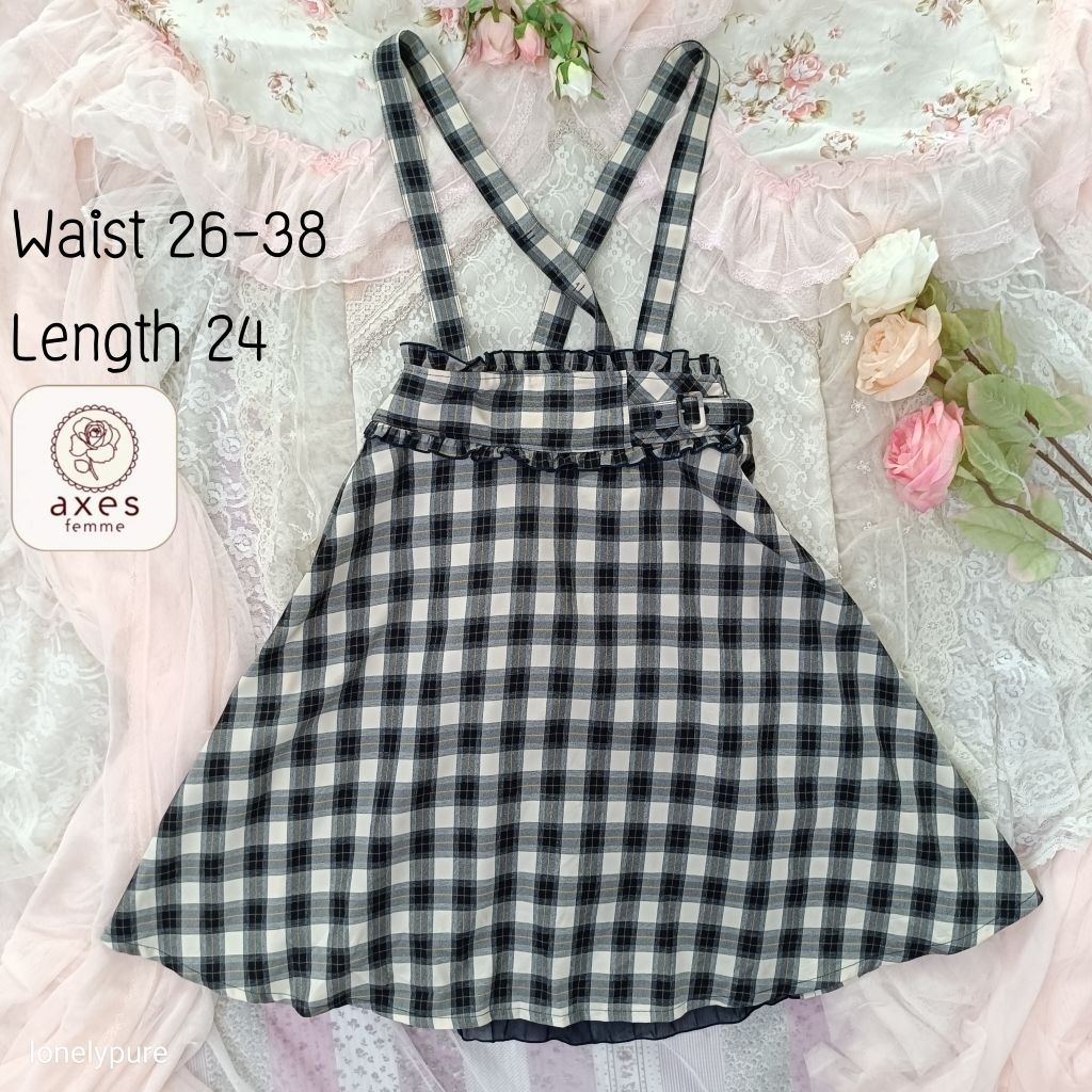 Axes Femme กระโปรงเอี๊ยม สายถอดได้ มือสอง