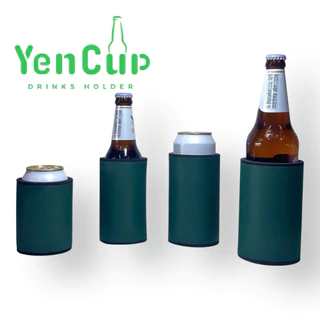 ปลอกเก็บความเย็น ปลอกเบียร์ สีล้วน สีสวย สดใส แพ็ค 12 ชิ้น มี 7 สี 4 ไซส์ Stubby holder