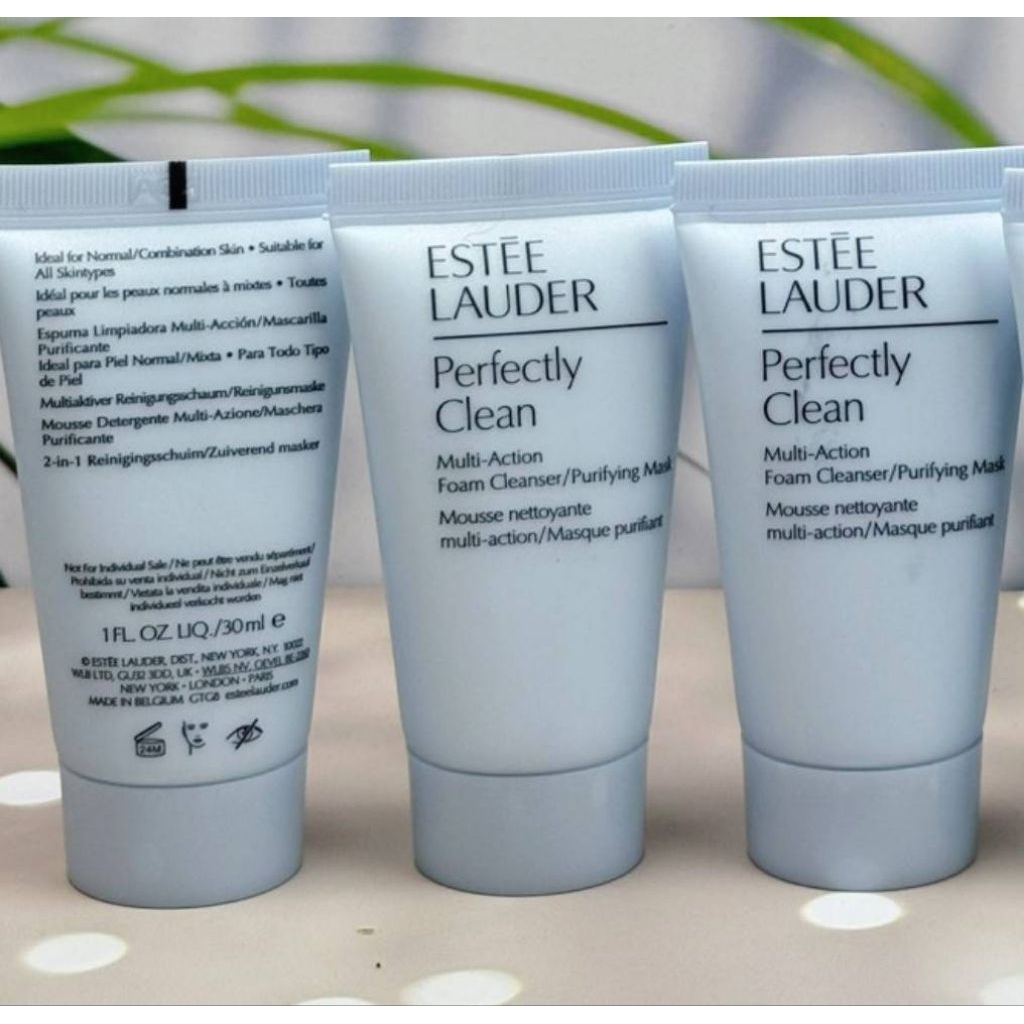 โฟมล้างหน้า Estee Lauder Perfectly Clean Multi-Action Foam Cleanser/Purifying Mask 30 ml ราคา ถูกที่สุด ดีลบีเคเค