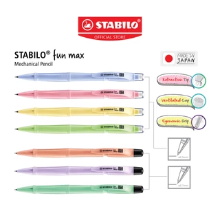 STABILO ชุดดินสอกด fun max ขนาดไส้ 0.5 และ 0.7 มม. พร้อมไส้ดินสอ