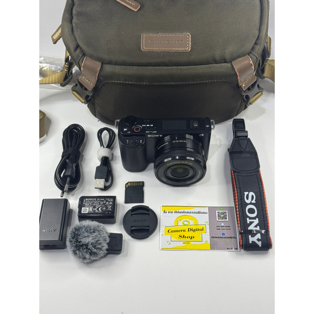 กล้องมือสองSony ZV-E10 + Lens Sony 16-50mm F3.5-5.6 PZ OSS