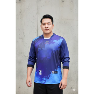 NAP22 เสื้อกีฬาแขนยาว ผ้าไมโคร ไซส์ 5XL-7XL