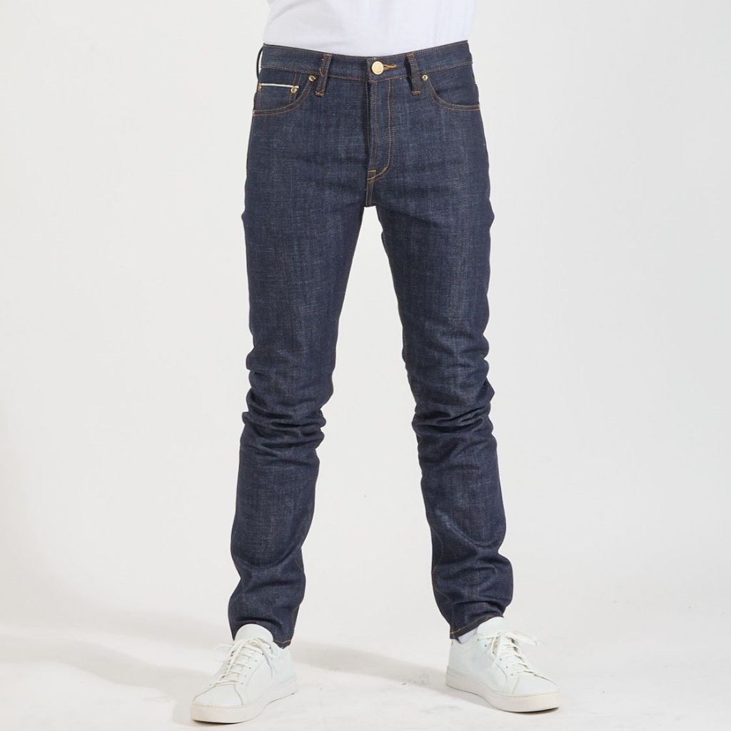 กางเกงยีนส์ ยีนส์ขาเดฟ พรีเมี่ยม ผ้าดิบริมแดง16oz อะไหล่ทองเหลืองแท้ทั้งตัว Whale Jeans