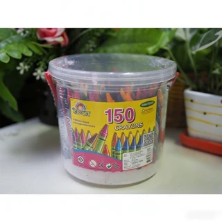สีเทียน KIDART 50 สี 150 แท่ง/ถัง (รุ่น R150/B) ปลอดภัย ไม่มีพิษ เหมาะเด็กอายุ 5+ อุปกรณ์วาดรูป