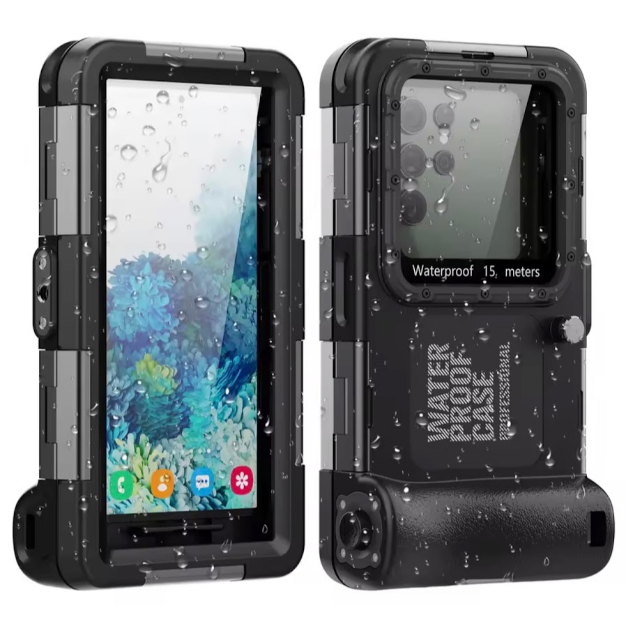 Shellbox GEN4 Professional สําหรับสมาร์ทโฟน IP68 มาตรฐาน 15 M/50 ฟุตเคสกันน้ําสําหรับดําน้ํา/ว่ายน้ําการถ่ายภาพ