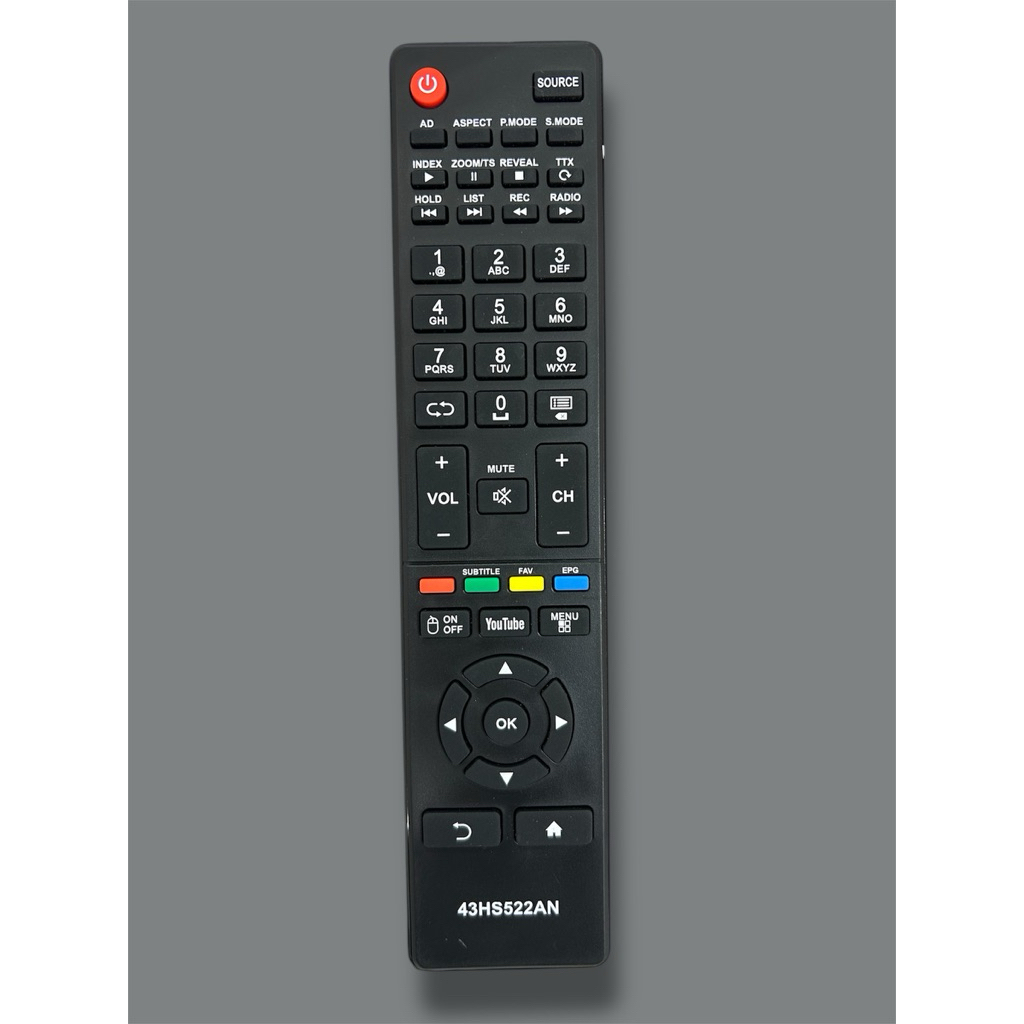 รีโมททีวี 43HS522AN ใช้กับ 43HS522AN,32HS522AN,40HS522AN