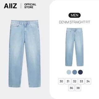 AIIZ (เอ ทู แซด) - AIIZ กางเกงยีนส์ผู้ชายขายาว ทรงขาตรง AIIZ Men's Denim Straight fit