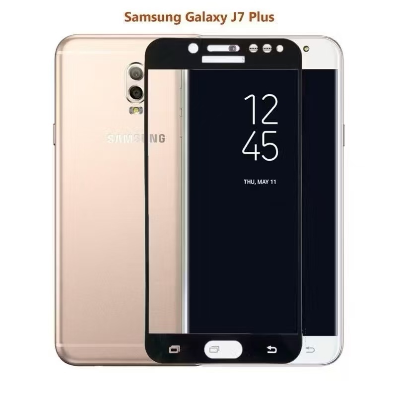 ฟิล์มกระจกนิรภัยเต็มจอ สำหรับ Samsung J7Plus J7Pro J7Prime J7 J7Core J4Plus J6plus J2Prime A6plus J8