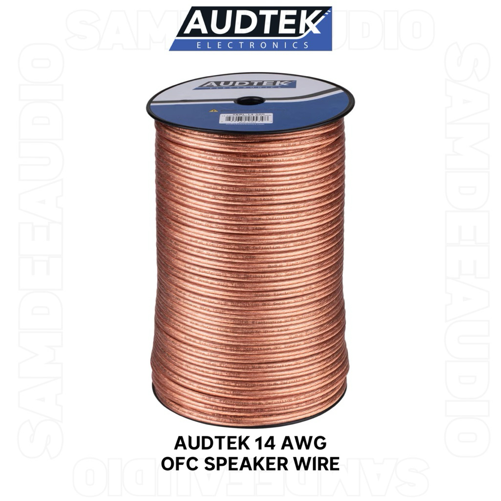 (ราคาต่อ1เมตร)/14AWG Audtek OFC Speaker Wire