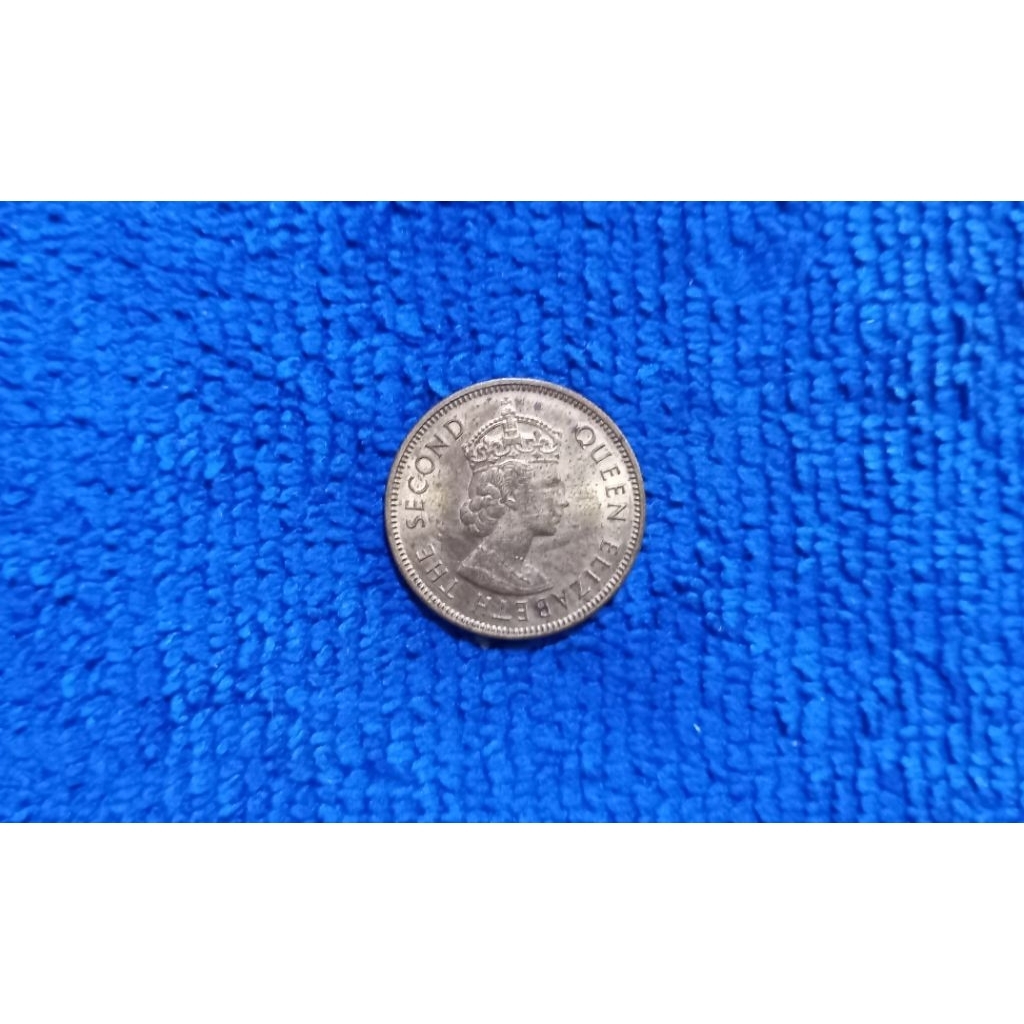 (BK-606) เหรียญ 1978.  10 เซนต์ ฮ่องกง ( Hong- Kong 10 Cents )