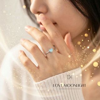 DH แหวนเงินแท้ Love moonlight แหวนพลอย แหวนมงคล แหวนผู้หญิง …