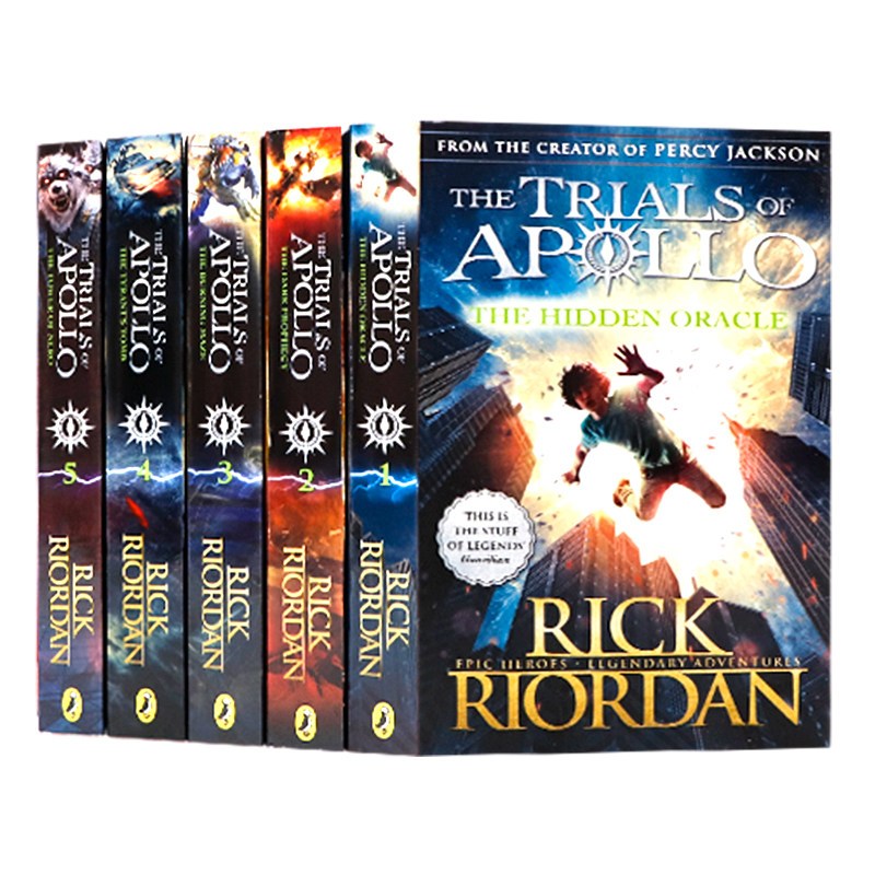 The Trials of Apollo 5เล่ม หนังสือแฟนตา�ีภาษาอังกฤษ PercyJacksonUniverse Rick Riordan หนังสือวัยรุ่น