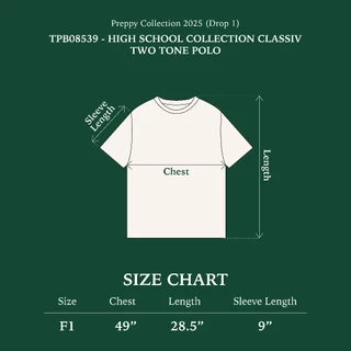 Highschool Preppy Collection 2025 Two Tone polo - เสื้อโปโลทูโทน - TPB08539