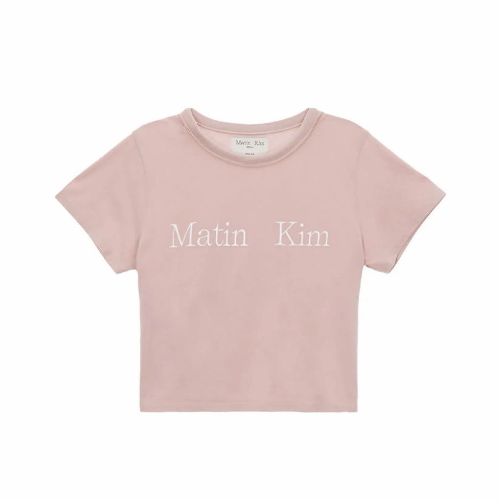 NEW เสื้อยืดแบรนด์ Matin Kim LOGO Crop Topแท้ 100%  💗