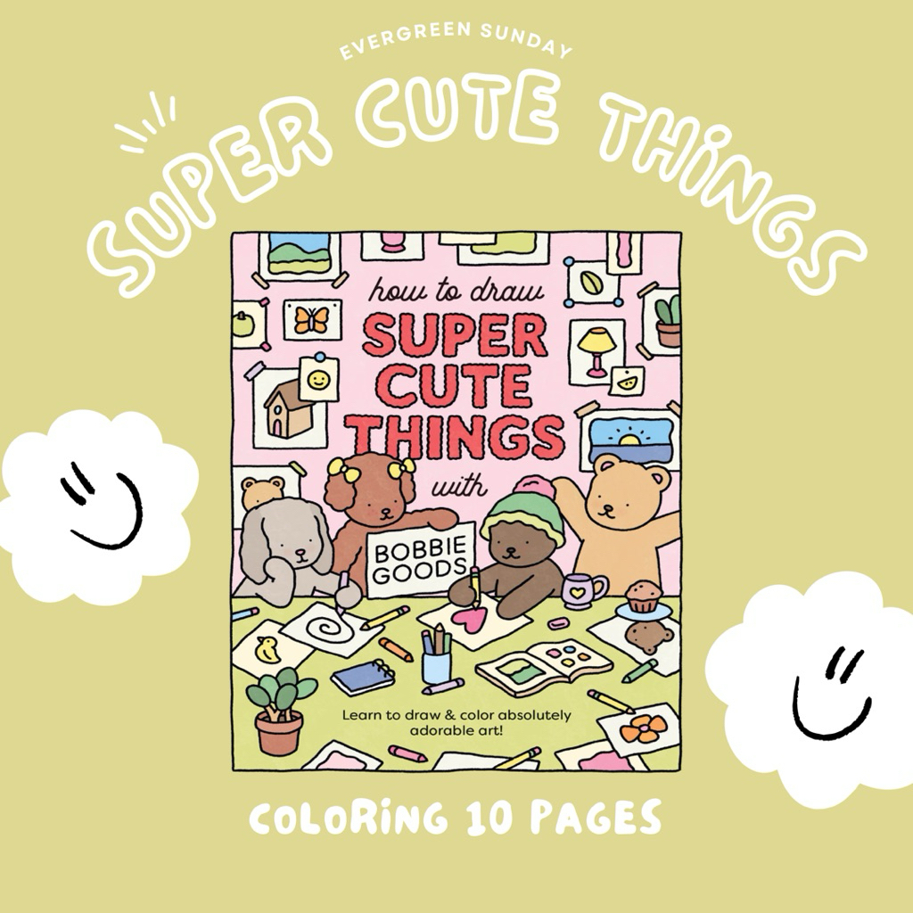 สมุดระบายสี Bobbie Goods 10 แผ่น A4 สำหรับผู้เริ่มต้น