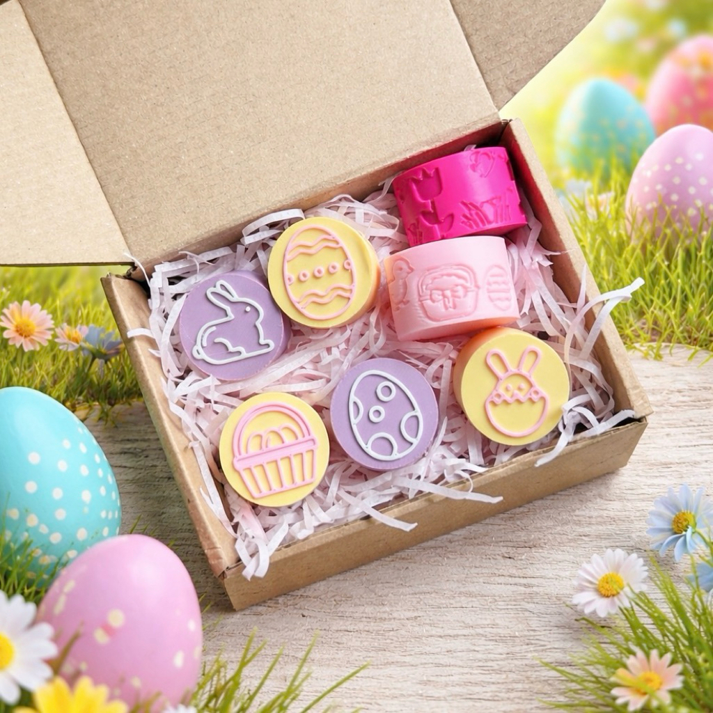 พร้อมส่ง🇹🇭 งานปริ้น3D 🐰 Stamp & Roller Easter 🥚