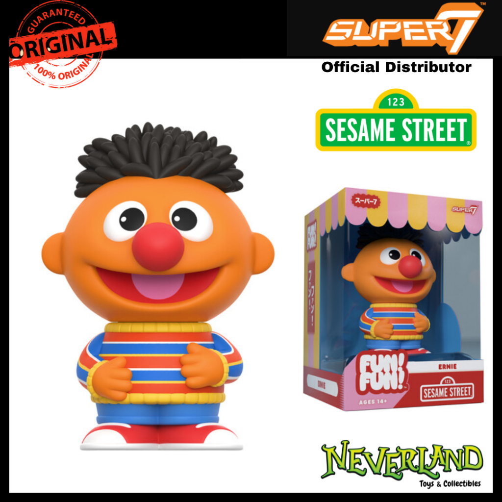 Super7 Sesame Street Ernie FUN FUN Wave 2 Figure