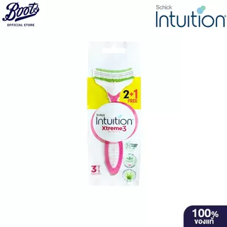 SCHICK INTUITION XTREAME3 SENSITIVE ชิค อินทูอิชั่น เอ็กซ์ตรีม 3 มีดโกนหนวดสำหรับผิวแพ้ง่าย