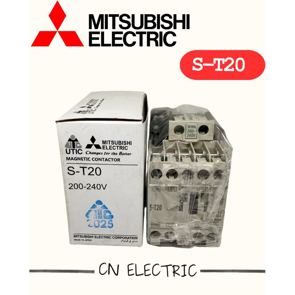 MITSUBISHI  แมกเนติก คอนแทกเตอร์ ST-20 Magnetic Contactor 220V ของแท้ made in japan