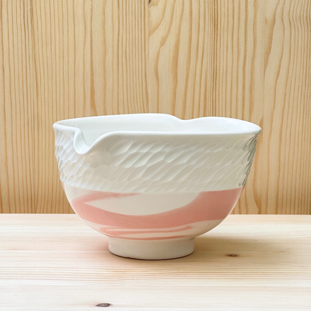 ANOTHER CUP Pink Hybrid Heart Matcha Bowl
