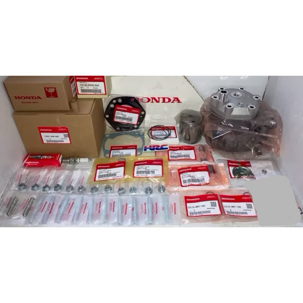 ชุด เสื้อฝาสูบ ชุดลูกสูบ ชุดบน 39ชิ้น HONDA NSR150SP 2T (แท้ศูนย์ฮอนด้า) 12001/12201-KW6-840