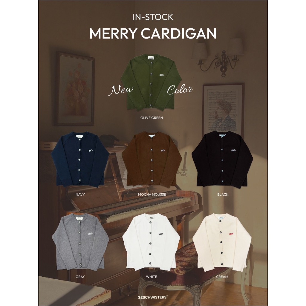 Geschwisters "Merry Cardigan" พร้อมส่ง