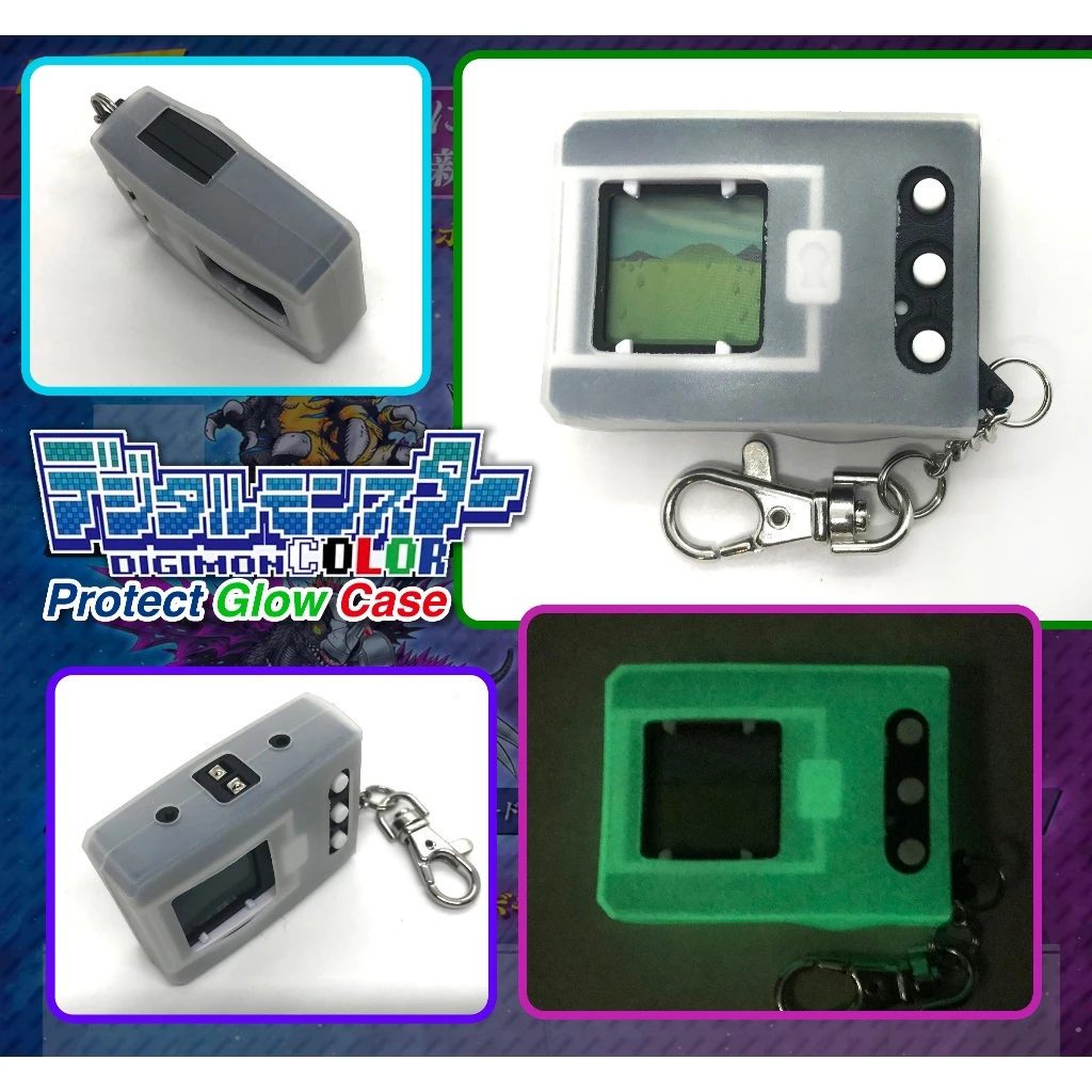 Digimon V-Pet 25th Color Case ซิลิโคน จอสี เคสเรืองแสง Silicone Case