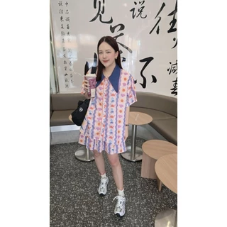 Longdopaws : Bubble set ชุดเซ็ตเสื้อเชิ้ต+กระโปรงอัดพลีทซับในเป็นกางเกงอัดพลีท