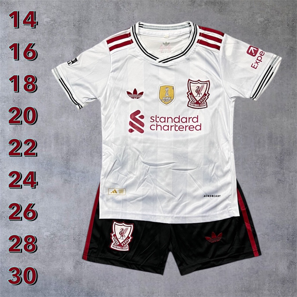 ชุดบอลชุดกีฬาเด็กเสื้อพร้อมกางเกงผ้านิ่มเย็นใส่สบายขนาดไซร้เด็ก1ขวบถึง13ขวบใส่ได้