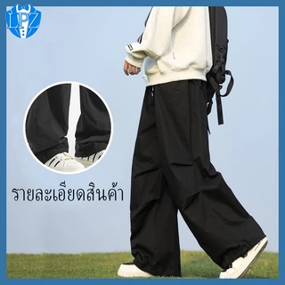 LPZ กางเกงกันลมสำหรับผู้ชาย สไตล์ Cityboy ทรงหลวม ผ้ากันน้ำกันลม ทนทาน เหมาะสำหรับปีนเขา วิ่ง และใส่ในชีวิตประจำวัน