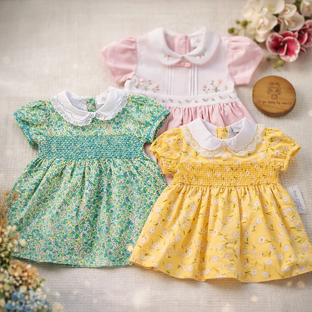 ใหม่‼️ เดรสกระโปรง 12/18/24m รวมแบรนด์ สวยสดใส