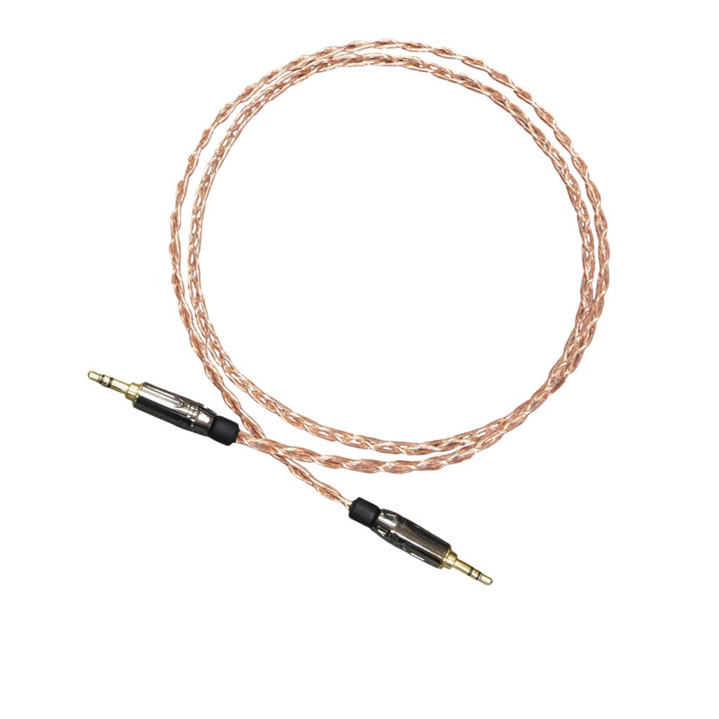 สาย AUX M2M MINI 3.5mm Audio Grade HiFi ตัวนำ 3CU 7N แบบตัดประกอบพร้อมใช้ เลือกความยาวได้