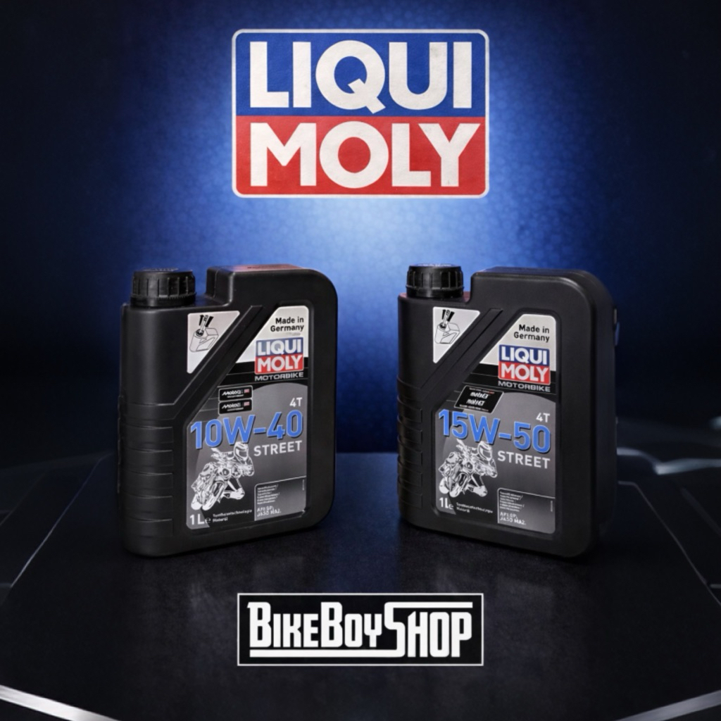 น้ำมันเครื่อง Liqui Moly 4T มีทั้ง 10W-40 และ 15W-50 สำหรับเครื่องยนต์ 4 จังหวะ