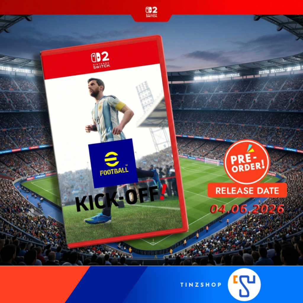 [Pre Order 04.06.2026[ [Switch2] Nintendo Switch 2 Game eFootball Kick-Off (Game Key Card) Zone Asia