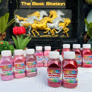 BestBuyStationery กากเพชร กรดA โรยกุหลาบ ใช้งาน diy ได้ glitter 70g 100g ขนาด0.2มม. (1/128)