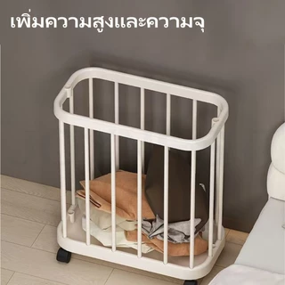 JOYNEST ตะกร้าซักผ้ามีล้อ ใส่ช่องแคบ เก็บผ้าสกปรก เคลื่อนย้ายสะดวก จุเยอะ แข็งแรง ทนทาน