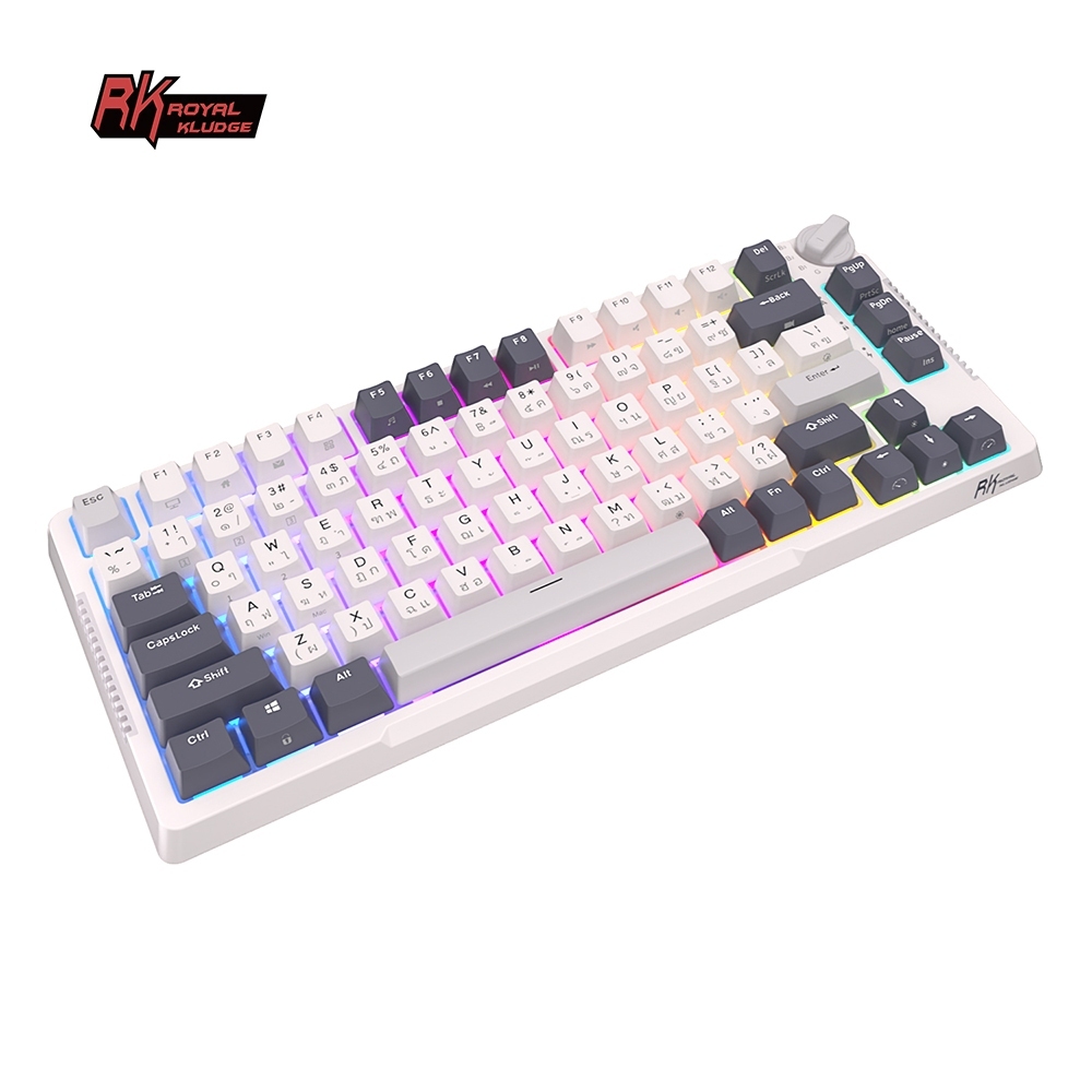 คีย์บอร์ด RK H81 Royal Kludge 81 Key สามโหมด RGB Bluetooth 2.4G ไร้สาย 3 โหมด ประกันศูนย์ไทย