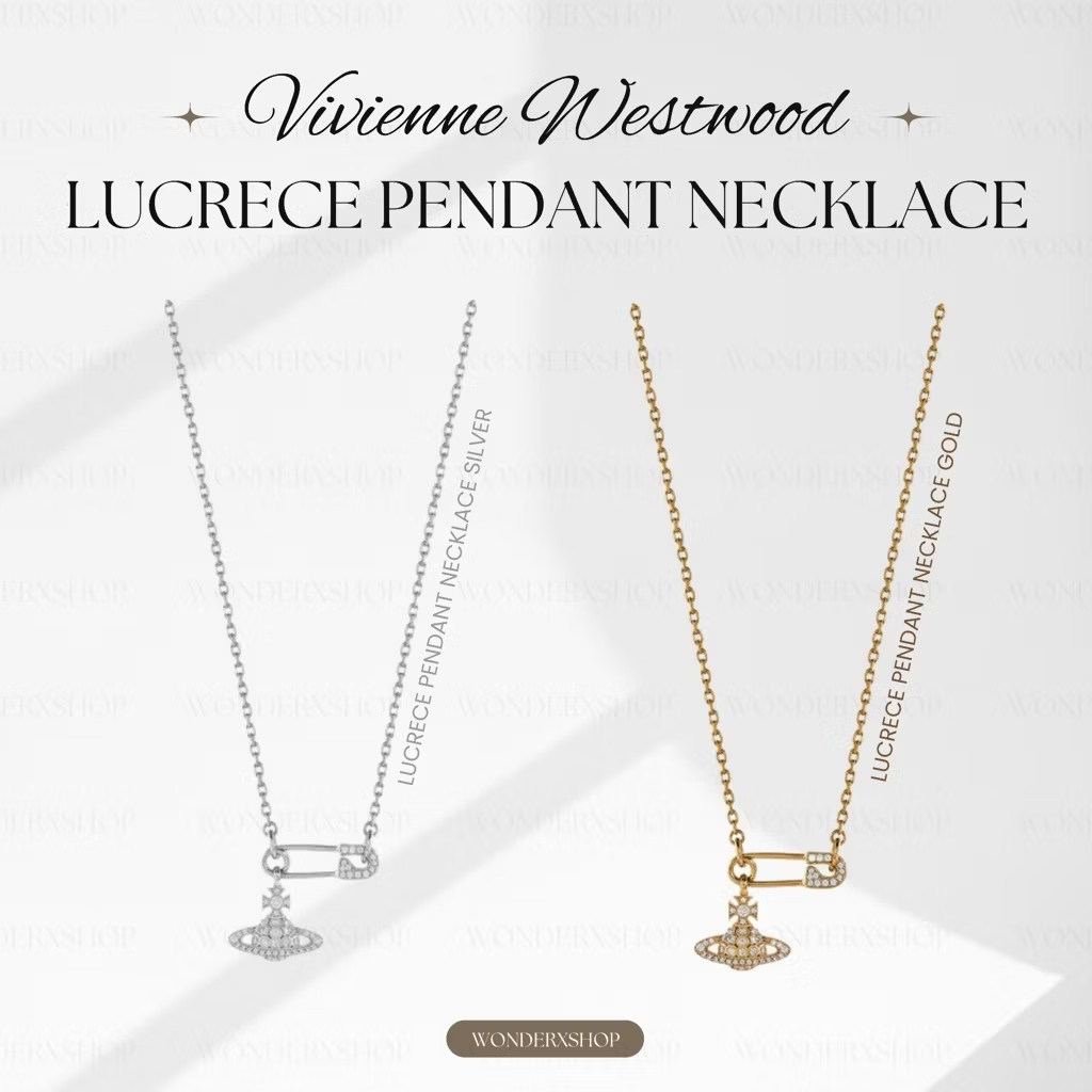 พร้อมส่ง💎Vivienne Westwood Lucrece Pendant Necklace⚡️แท้💯ผ่อน0%10เดือน