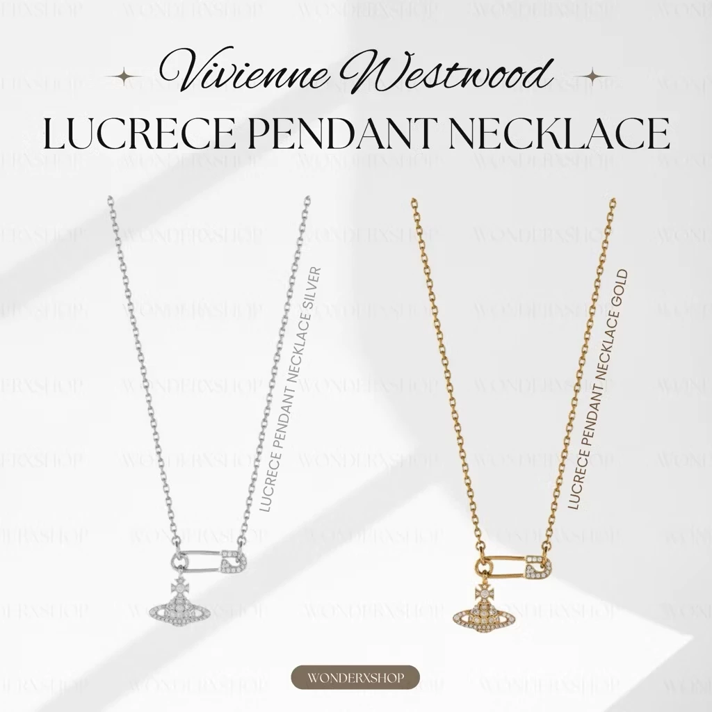 พร้อมส่ง💎Vivienne Westwood Lucrece Pendant Necklace⚡️แท้💯ผ่อน0%10เดือน
