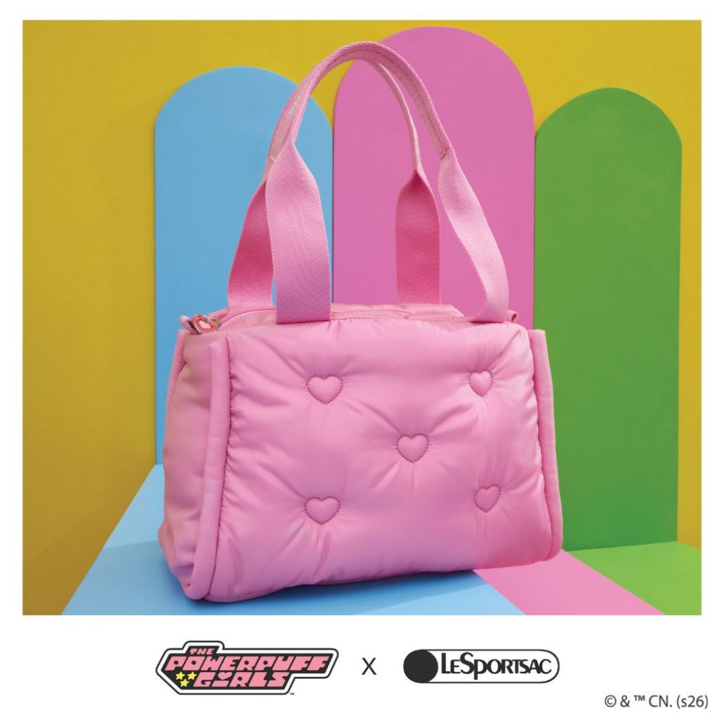 Lesportsac Puffy TH Tote Bag กระเป๋าโท้ท กระเป๋าพัฟฟี่ Style 1837 Lesportsac x Powerpuff girls