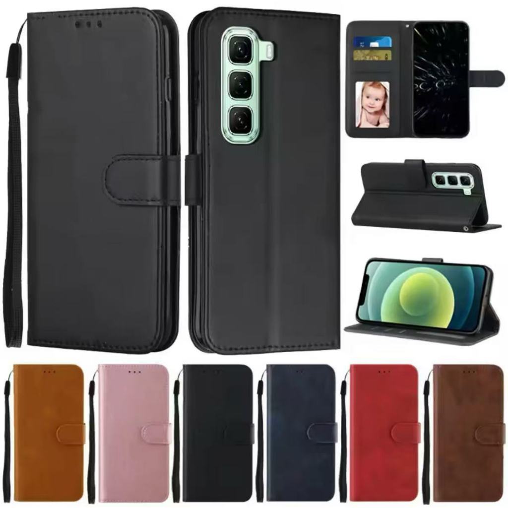 เคสแบบพับได้สำหรับ Infinix Hot50 Hot50Pro Hot50ProPlus เคสกระเป๋าหนัง ใส่บัตร ป้องกันโทรศัพท์ แม่เหล็กล็อค